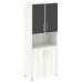 Шкаф высокий широкий LT-ST 1.4R white/black